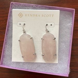 NWT Kendra Scott Esme Silver Drop Earrings